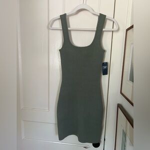 Abercrombie & Fitch Green Knit Mini Dress